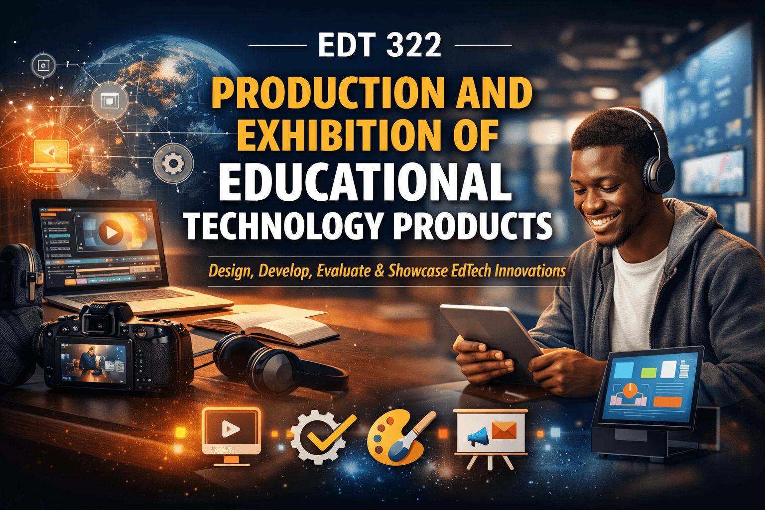 EDT 322: PRODUCTION AND EXHIBITION OF EDUCATIONAL TECHNOLOGY PRODUCTS